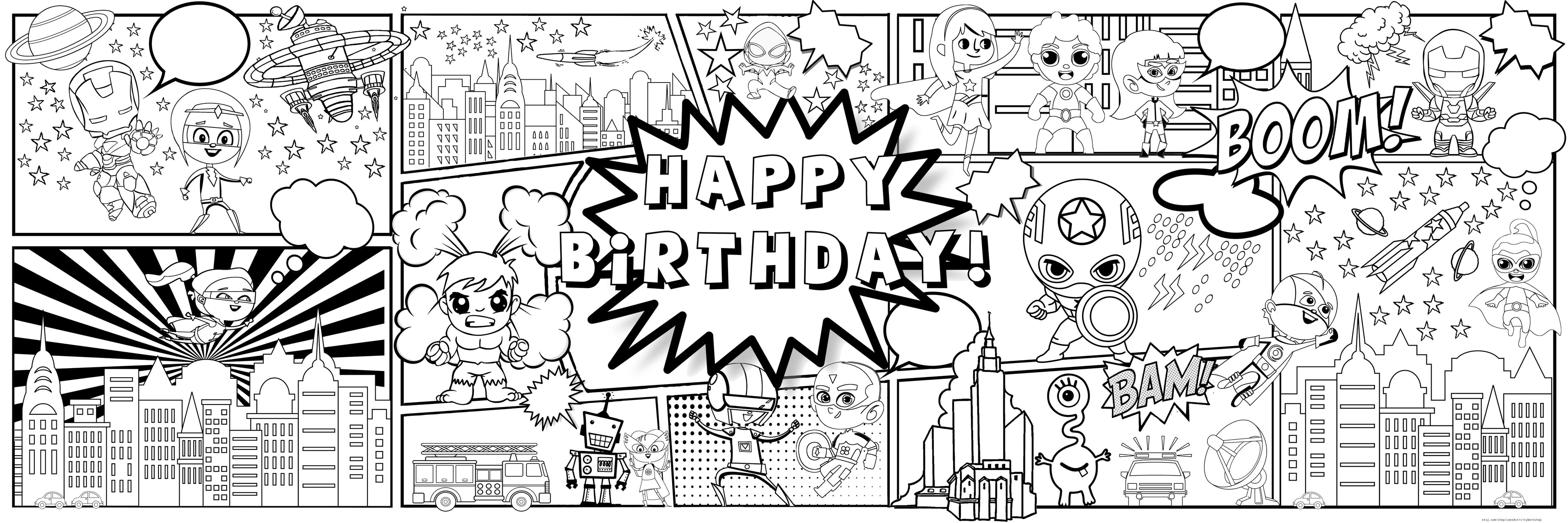 Comic Book Birthday