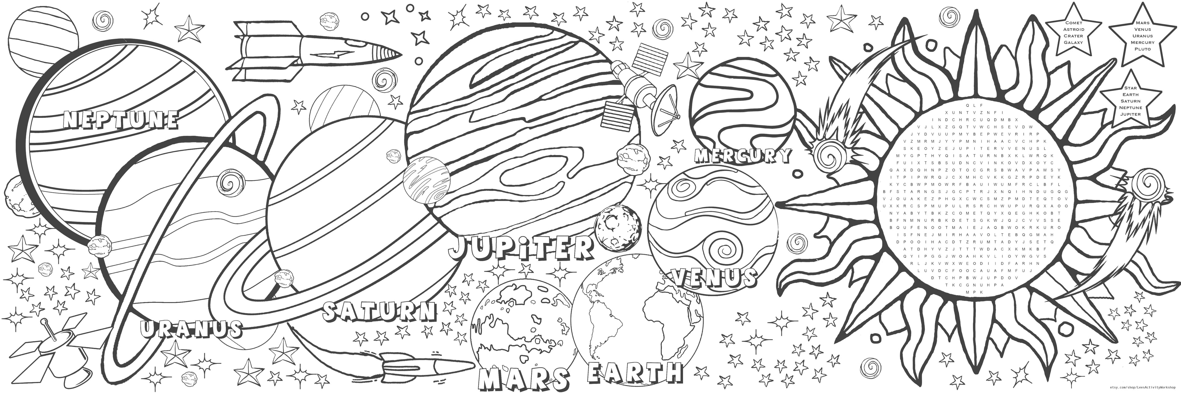 Solar System - Wordsearch